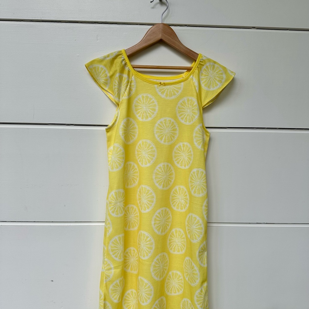 Carter's Bright Yellow Lemon Print Casual Dress